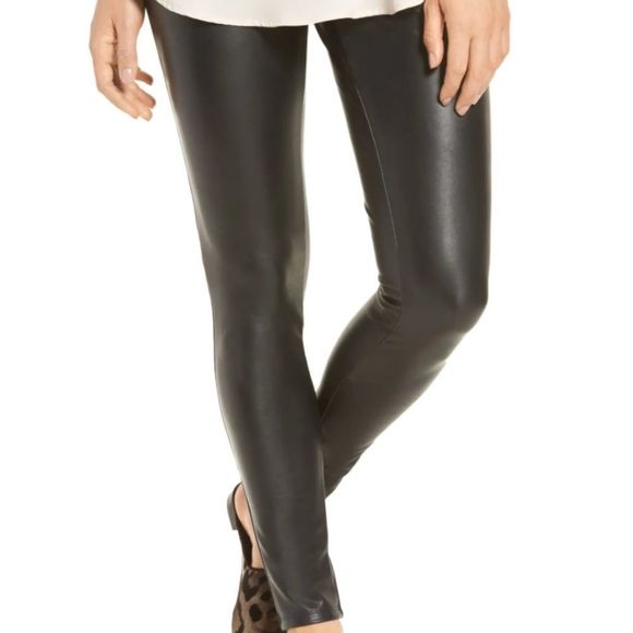 Halogen || Faux Leather Leggings Size M - Picture 1 of 5